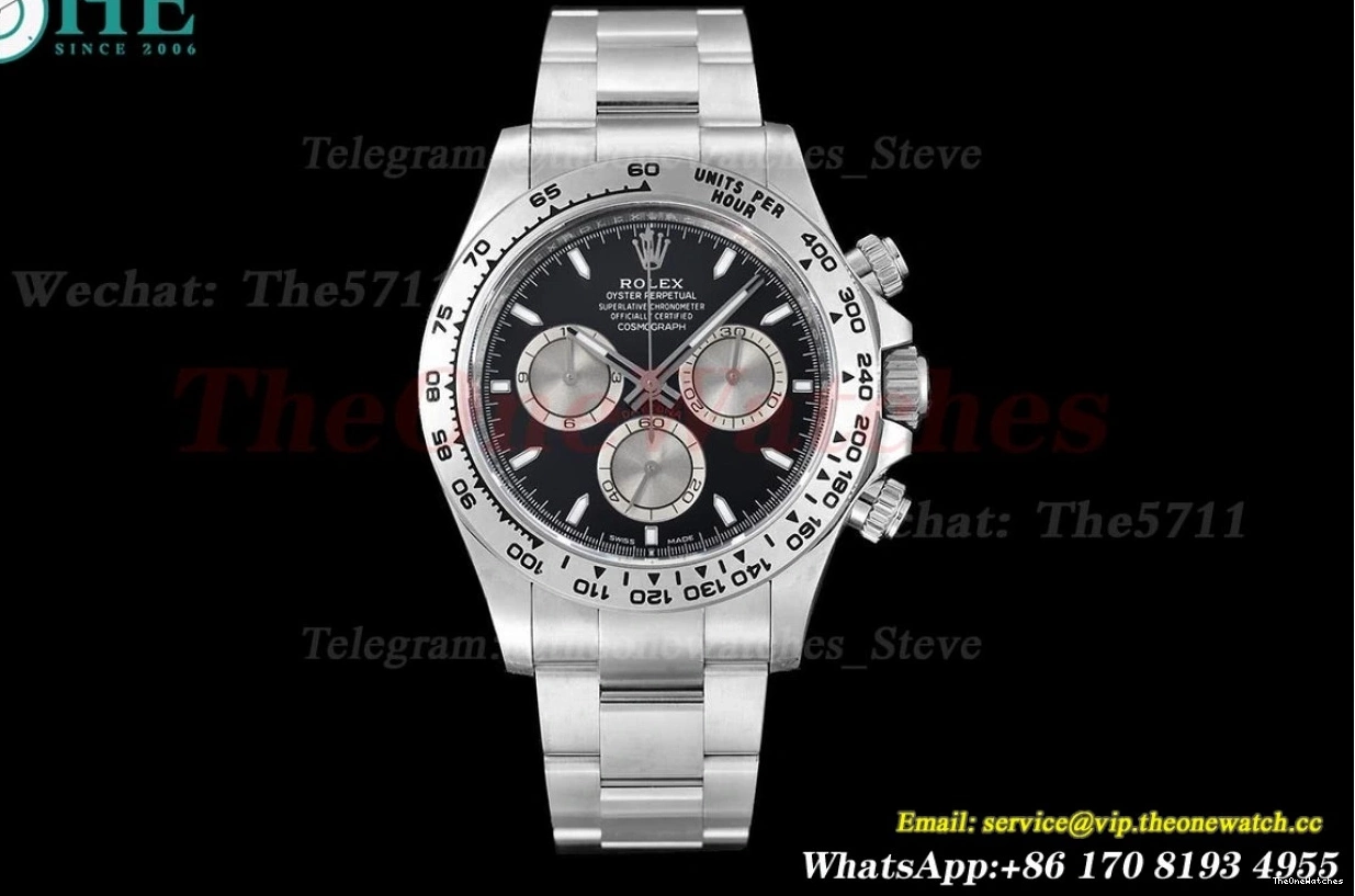 SS SH4131 Black SS 40mm Clone Clean Daytona 126509 Stk Super 0315